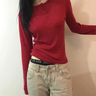 Some Basic Studded Point Long Sleeve T-shirt