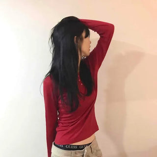 Some Basic Studded Point Long Sleeve T-shirt