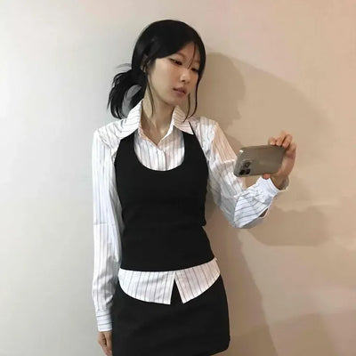 Modern Slim Fit Halter Neck Knit Vest