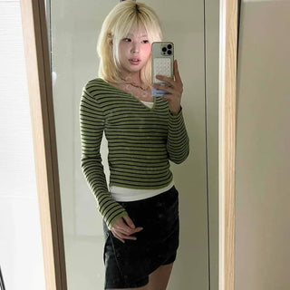 Knit Slit Utility Mini Short Skirt-Pants