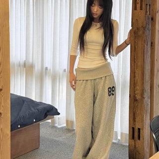 89 Numbering Vintage Wide Training Pants