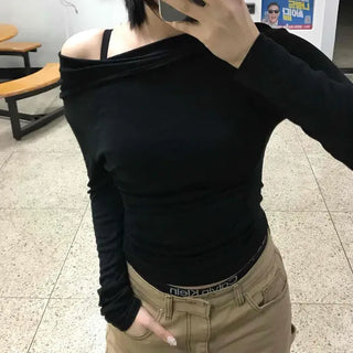 Slim Fit Basic Long Sleeve Hooded T-Shirt