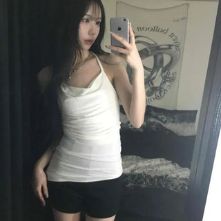 Hidden Zipper A-Line Tailored Shorts
