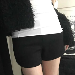 Hidden Zipper A-Line Tailored Shorts
