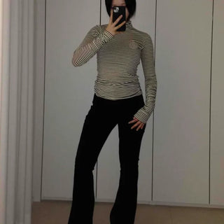 Long Flare Bootcut Denim Long Pants