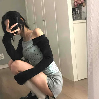 Regular Fit Star Color Block Raglan Sleeve Daily Long Sleeve T-shirt