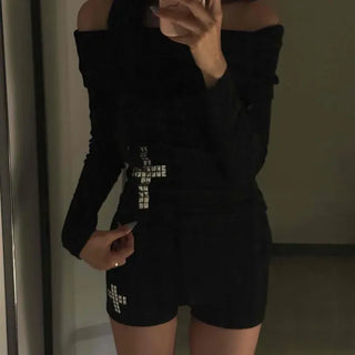 Slim Fit Studded Skinny Pilates Shorts