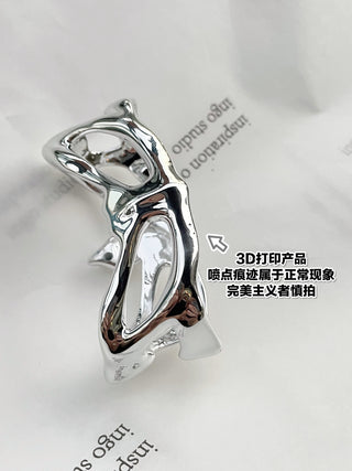 Bright Silver Bone Butterfly AirPodsPro1/2 protective cover