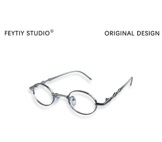 gold round glasses
