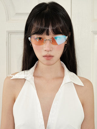 oval cat-eye sunglasses
