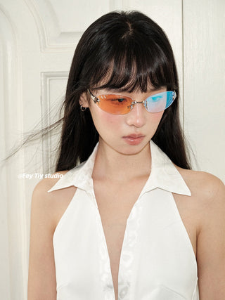 oval cat-eye sunglasses