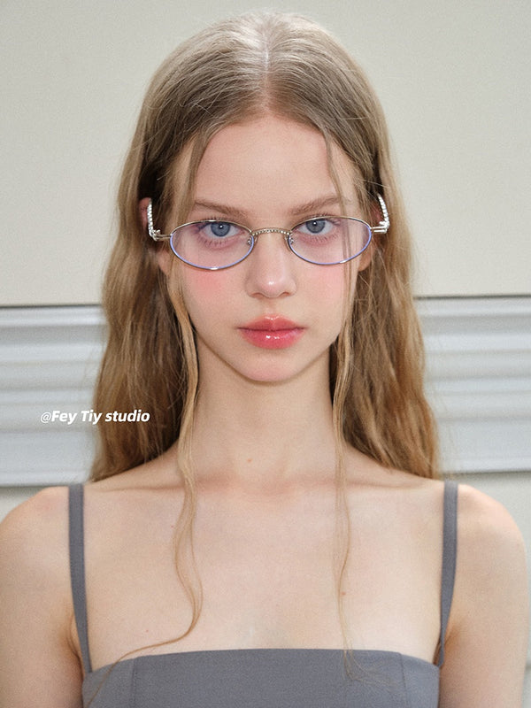 silver diamond glasses