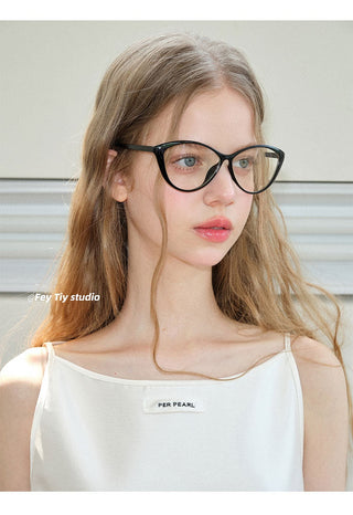 cat-eye optical glasses