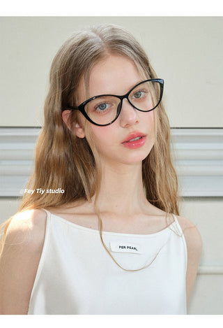 cat-eye optical glasses