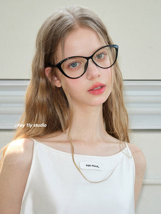 cat-eye optical glasses