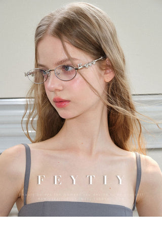 diamond silver glasses