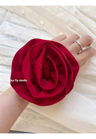 red rose hairband