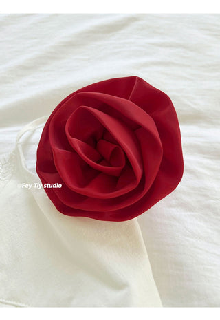 red rose hairband