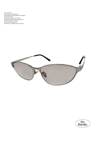blue cat-eye sunglasses