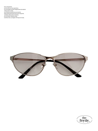 blue cat-eye sunglasses