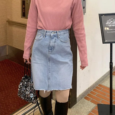 Basic denim skirt