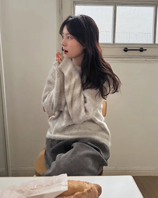 Striped Shaggy Knit