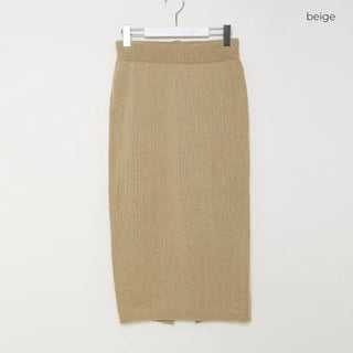 Patterned knit skirt