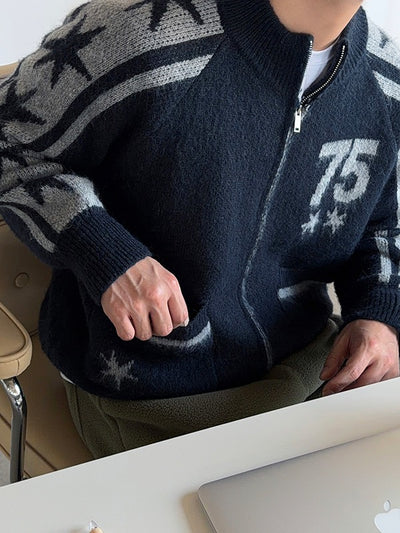 75's Star Knit Zip-up