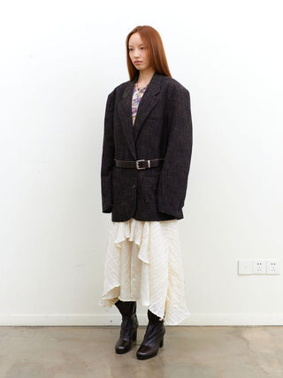 [NeverSeez] Distressed Tailored Blazer