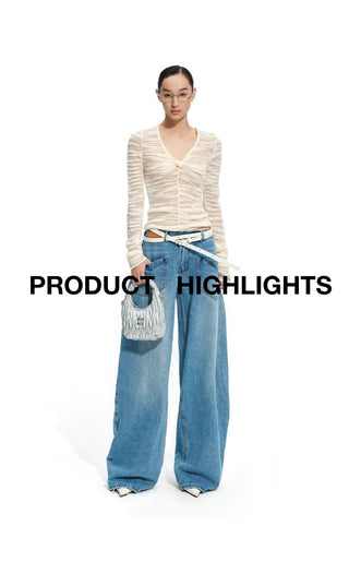 [NOTAWEAR] Wool V-Neck Slim Fit Knit Top