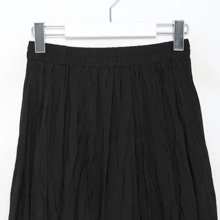 Wrinkle Round Long Skirt