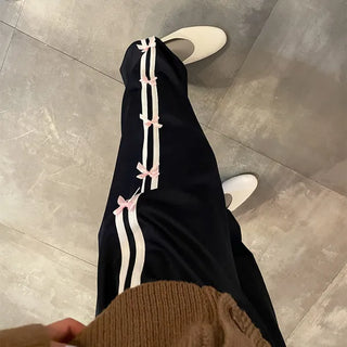 Ribbon detail jogger pants