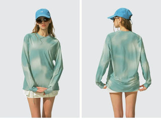 [Monterest] Tie-Dye Print Long Sleeve UPF50+ Tee