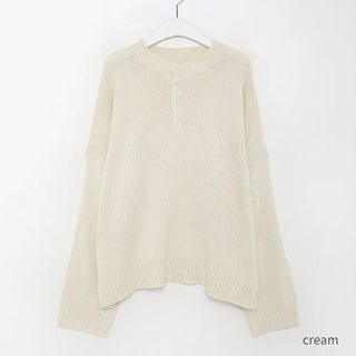 (Unisex) Oversized Button Knit