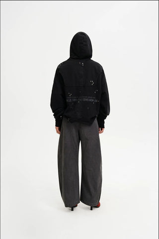 [MASONPRINCE] Bear Print Zip-Up Hooded Cardigan