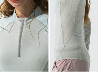 [Monterest] Half-Zip Slim Fit UV Protection Top