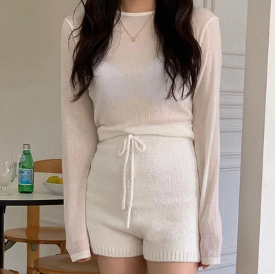 Baren Wool Rib Long Sleeve T-Shirt