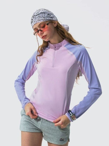 [Monterest] Half-Zip Slim Fit UV Protection Top