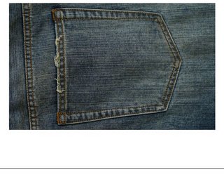 MASONPRINCE Distressed Curved Denim