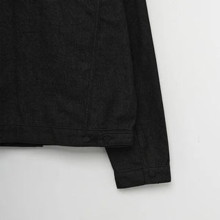 Black denim jacket