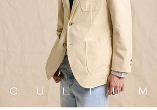 [CULTUM] Cotton Twill Sack Blazer