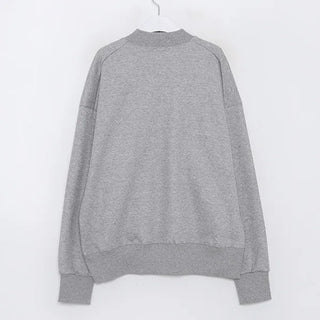Half-neck warmer sweatshirt