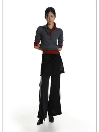 MASONPRINCE Faux-Two-Piece Polo Shirt