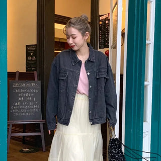 Oversized denim jacket