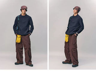 [Monterest] Honeycomb Fleece Half-Zip Pullover