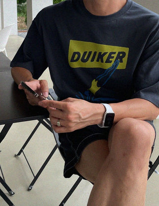 Diving Print Short Sleeve T-shirt (3 colors)