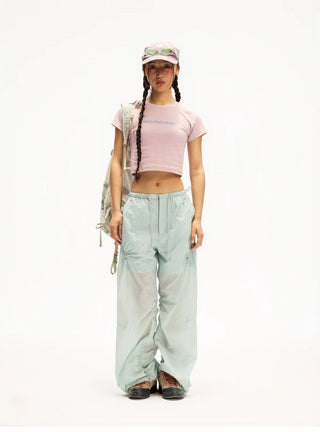 [Monterest] Quick-Dry Slim Fit Crop Logo Tee
