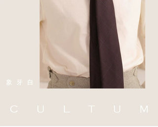 [CULTUM] Italian Pointed Collar Button-Down Shirt