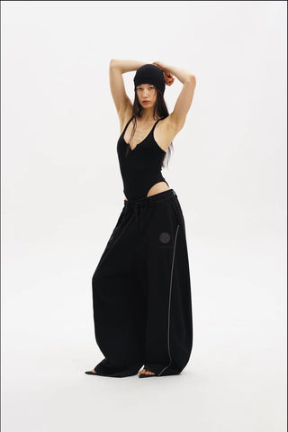 [MASONPRINCE] Pleated Wide Leg Sweat Pants