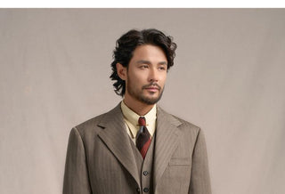 [CULTUM] 1930s Wool Blend Stripe Suit Set